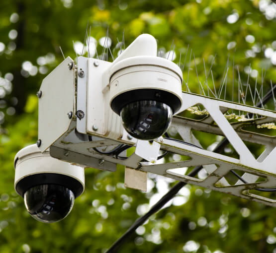 frisco-business-dome-security-cameras-img Dome cameras watching over a Frisco business site